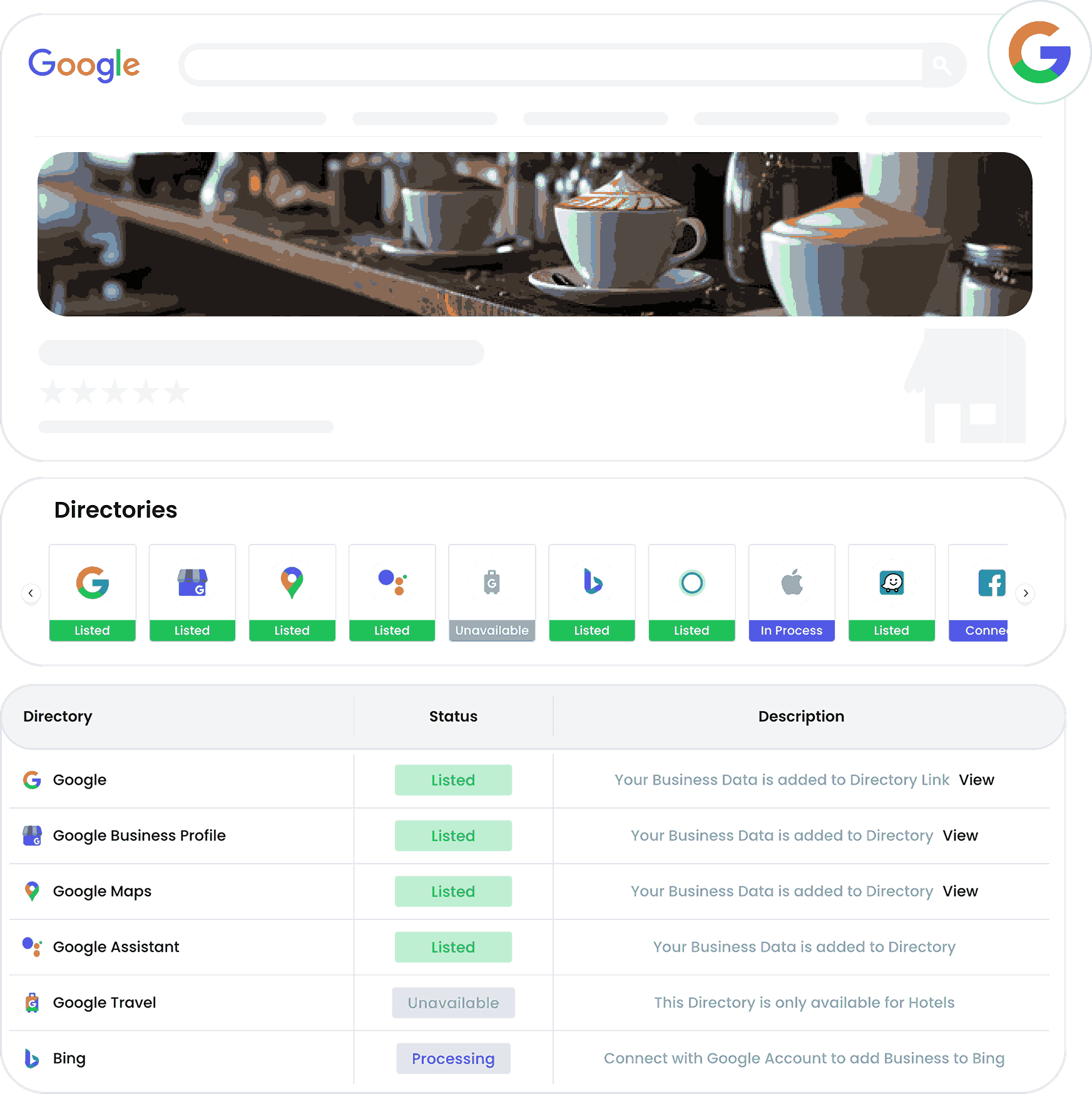 Listing, Reviews, Sentiment Management & Rank Tracker