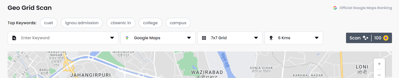 Geo-Grid Scan