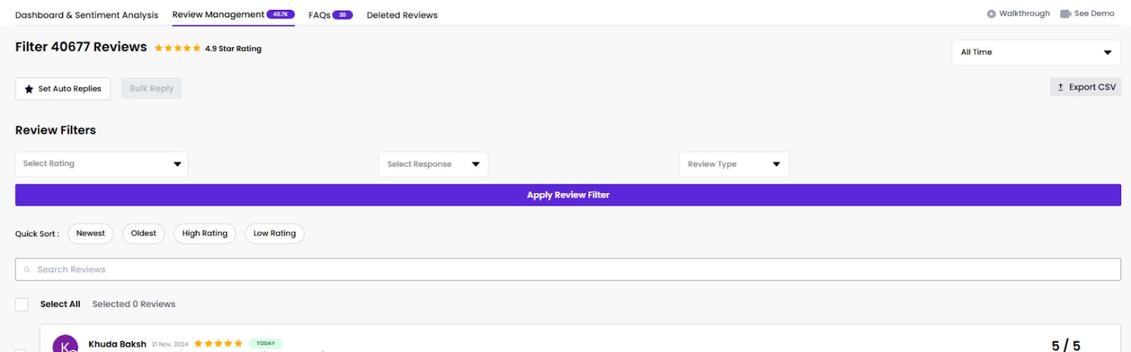 Setup Automated AI Generated Replies on Customer Reviews
