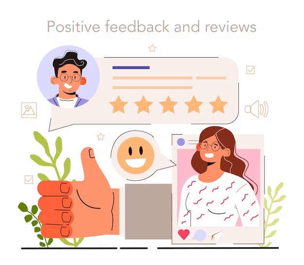 Positive Reviews on your Business Profile improve the credibility of your business and also help in Local SEO