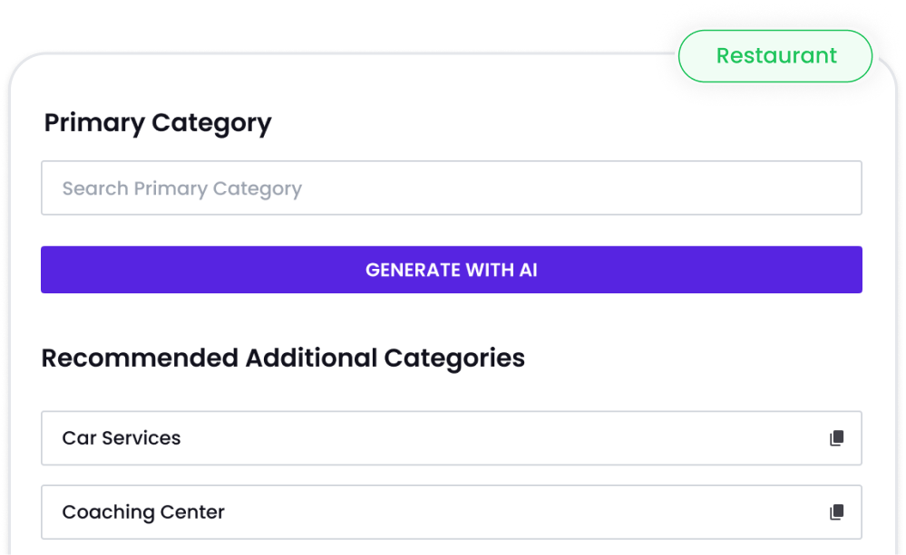 Generate Additional Category