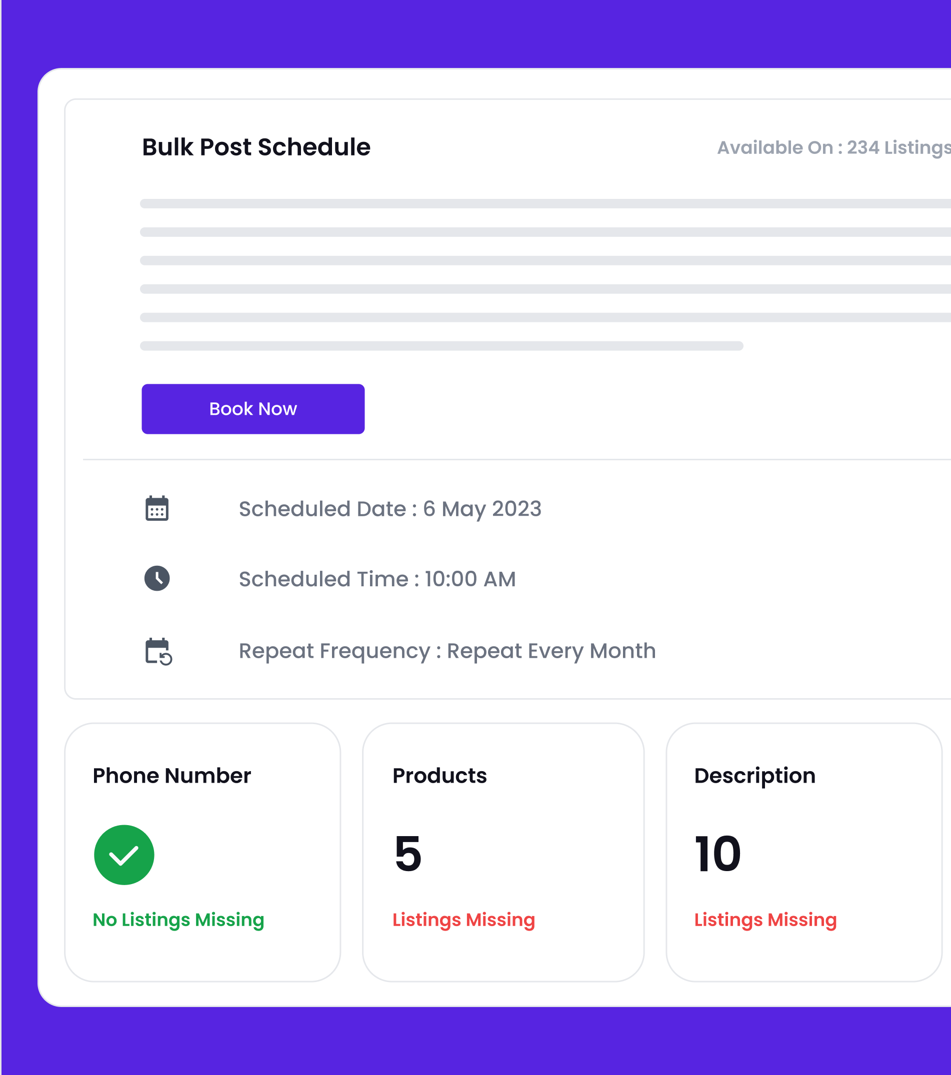 Posting & Scheduling
